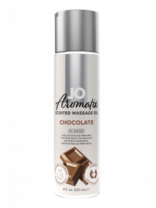 Массажное масло JO Aromatix Massage Oil Chocolate с ароматом шоколада - 120 мл. - System JO - купить с доставкой в Сыктывкаре