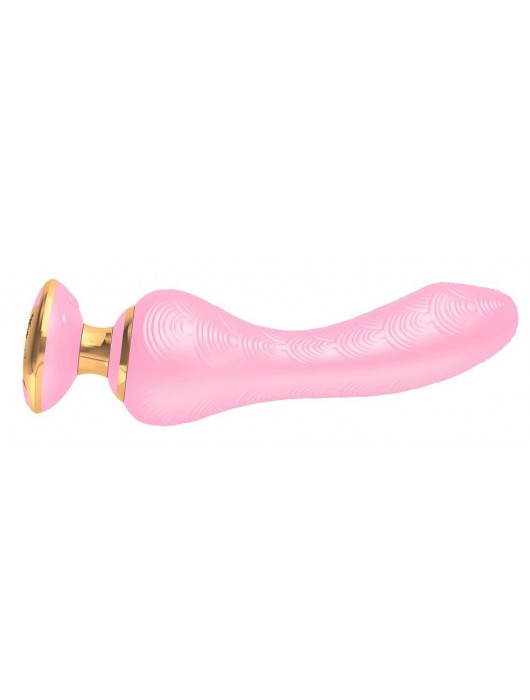 Розовый вибростимулятор SANYA - 18,5 см. - Shunga