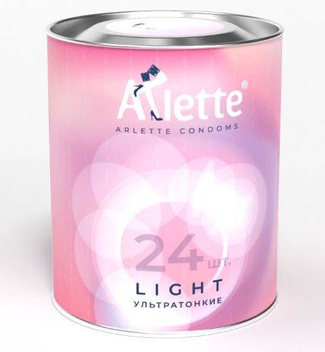 Ультратонкие презервативы Arlette Light - 24 шт. - Arlette - купить с доставкой в Сыктывкаре