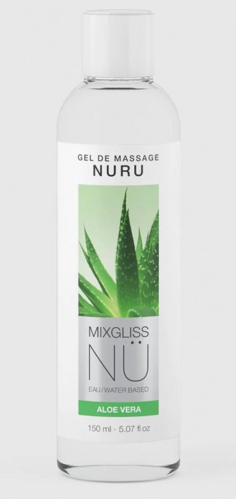 Массажный гель на водной основе Mixgliss NU Aloe Vera - 150 мл. - Strap-on-me - купить с доставкой в Сыктывкаре