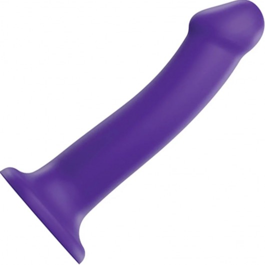 Фиолетовый фаллоимитатор-насадка Strap-On-Me Dildo Dual Density size L - 19 см. - Strap-on-me - купить с доставкой в Сыктывкаре