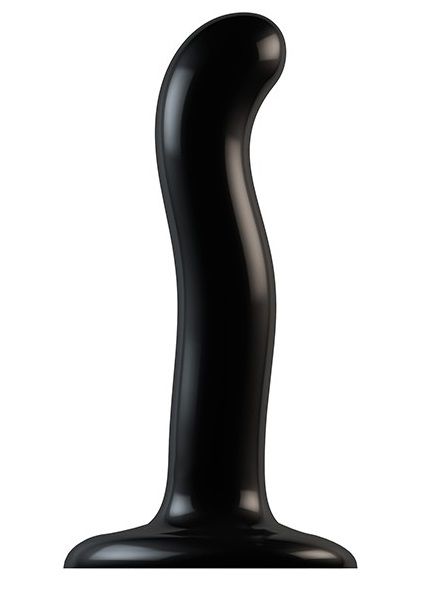 Черный фаллоимитатор-насадка Strap-On-Me P G spot Dildo size S - 16,4 см. - Strap-on-me - купить с доставкой в Сыктывкаре