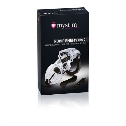 Пояс верности Pubic Enemy №2 с электростимуляцией уретры - MyStim - купить с доставкой в Сыктывкаре