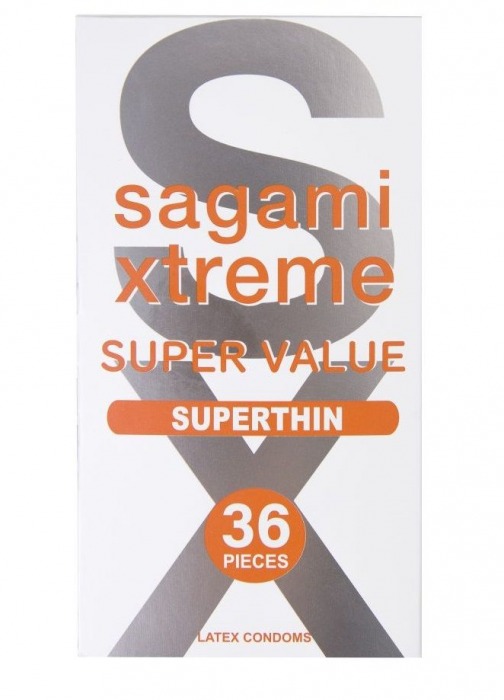 Ультратонкие презервативы Sagami Xtreme Superthin - 36 шт. - Sagami - купить с доставкой в Сыктывкаре