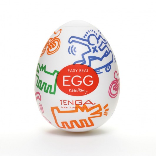 Мастурбатор-яйцо Keith Haring EGG STREET - Tenga - в Сыктывкаре купить с доставкой
