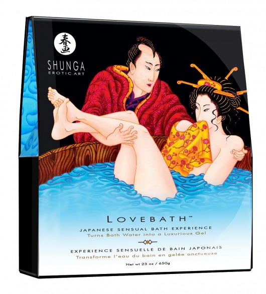 Соль для ванны Lovebath Ocean temptation, превращающая воду в гель - 650 гр. - Shunga - купить с доставкой в Сыктывкаре