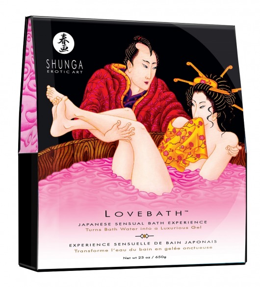 Соль для ванны Lovebath Dragon Fruit, превращающая воду в гель - 650 гр. - Shunga - купить с доставкой в Сыктывкаре