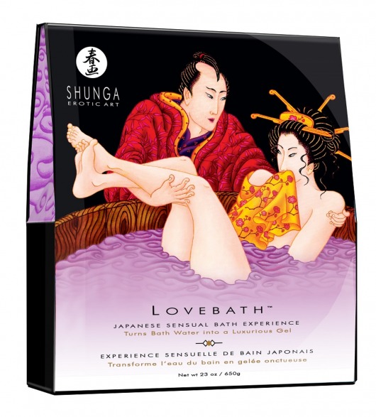 Соль для ванны Lovebath Sensual lotus, превращающая воду в гель - 650 гр. - Shunga - купить с доставкой в Сыктывкаре