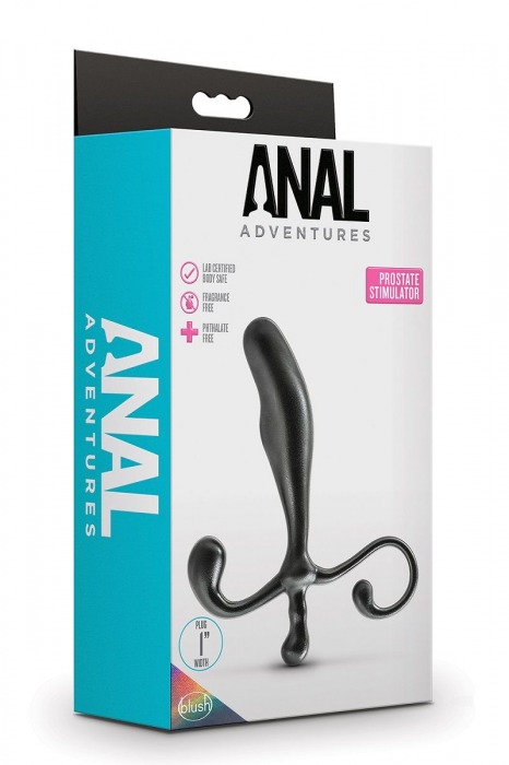 Черный стимулятор простаты Prostate Stimulator - 12,7 см. - Blush Novelties - в Сыктывкаре купить с доставкой
