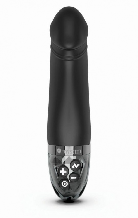 Черный вибратор с электростимуляцией Real Deal Neal - 16,5 см. - MyStim - купить с доставкой в Сыктывкаре