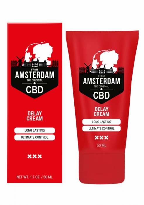 Крем-пролонгатор CBD from Amsterdam Delay Cream - 50 мл. - Shots Media BV - купить с доставкой в Сыктывкаре