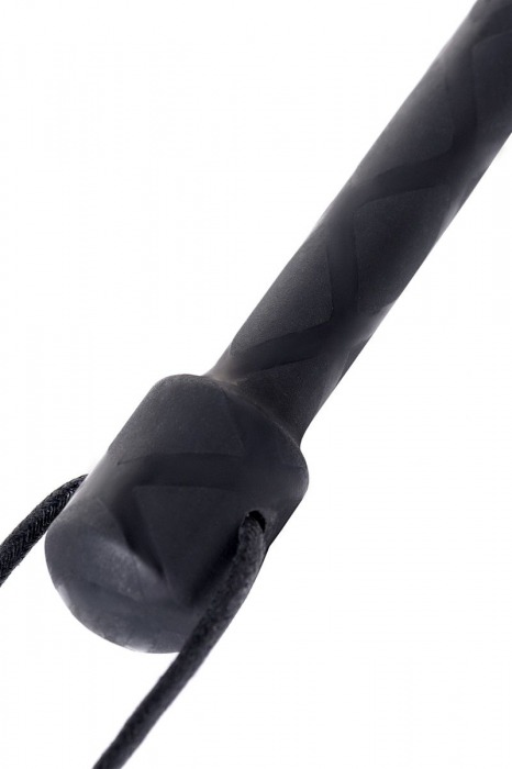 Чёрный стек с совой на кожаном наконечнике - 24 см. - ToyFa - купить с доставкой в Сыктывкаре