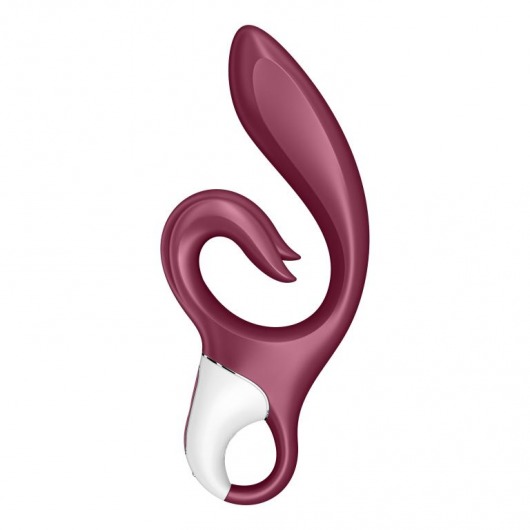 Бордовый вибратор-кролик Love me - 21,2 см. - Satisfyer