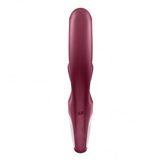 Бордовый вибратор-кролик Love me - 21,2 см. - Satisfyer
