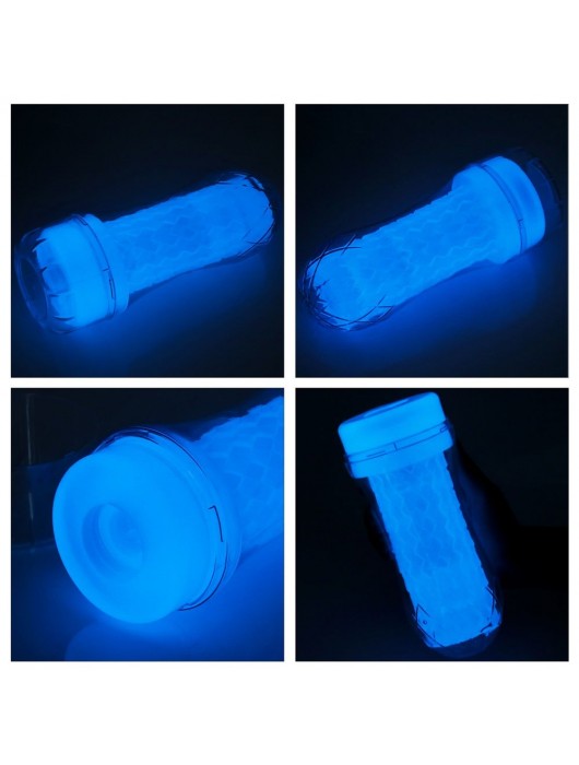 Светящийся в темноте мастурбатор Lumino Play Masturbator Pocketed - Lovetoy - в Сыктывкаре купить с доставкой