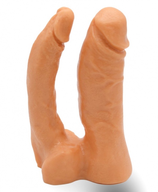 Двойной фаллоимитатор на трусиках с плугом - 15 см. - LOVETOY (А-Полимер) - купить с доставкой в Сыктывкаре