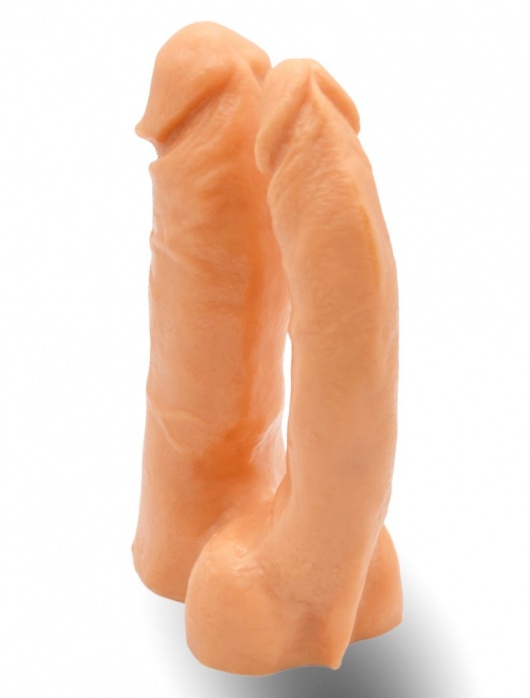 Двойной фаллоимитатор на трусиках с плугом - 15 см. - LOVETOY (А-Полимер) - купить с доставкой в Сыктывкаре