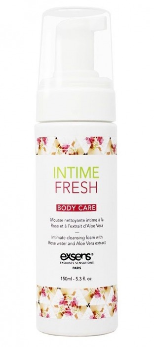 Органическая интимная очищающая пенка Intime Fresh - 150 мл. - Exsens - купить с доставкой в Сыктывкаре
