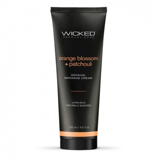 Массажный легкий крем WICKED Orange Blossom plus Patchouli - 120 мл. - Wicked - купить с доставкой в Сыктывкаре