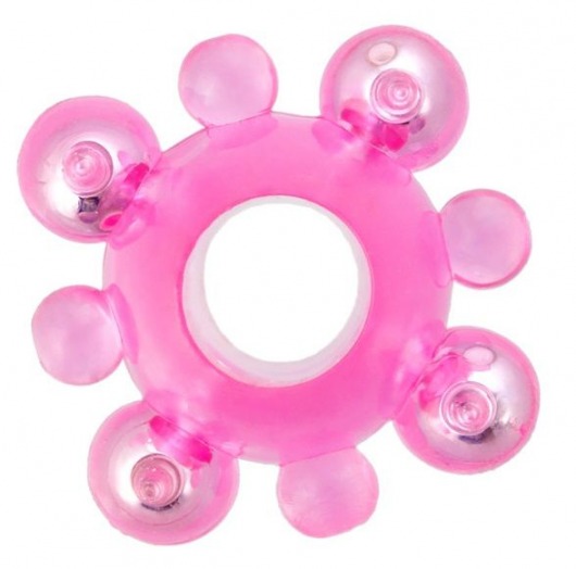 Эрекционное кольцо c бусинками - Toyfa Basic - в Сыктывкаре купить с доставкой