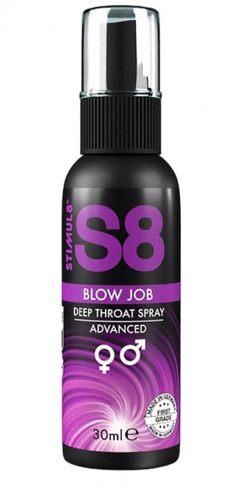 Лубрикант для орального секса S8 Deep Throat Spray - 30 мл. - Stimul8 - купить с доставкой в Сыктывкаре