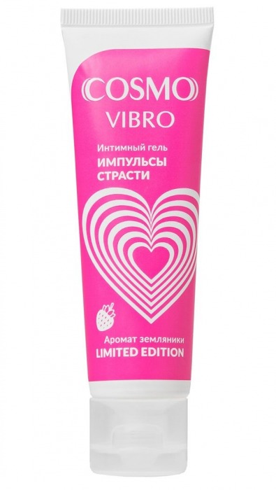 Возбуждающий гель на водно-силиконовой основе Cosmo Vibro с ароматом земляники - 50 гр. - Биоритм - купить с доставкой в Сыктывкаре