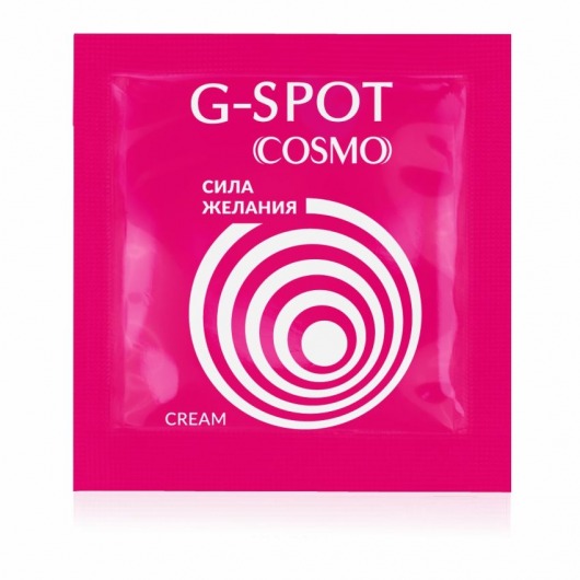 Стимулирующий интимный крем для женщин Cosmo G-spot - 2 гр. - Биоритм - купить с доставкой в Сыктывкаре