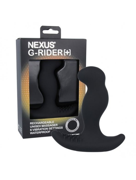 Черный вибромассажер простаты Nexus G-Rider+ - 12,6 см. - Nexus Range - в Сыктывкаре купить с доставкой