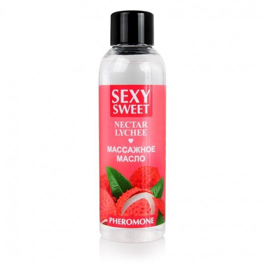 Массажное масло Sexy Sweet Nectar Lychee с феромонами и ароматом личи - 75 мл. - Биоритм - купить с доставкой в Сыктывкаре