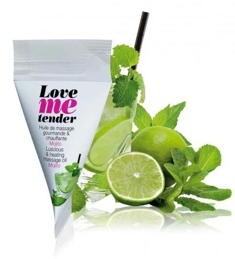 Съедобное согревающее массажное масло Love Me Tender Mojito с ароматом мохито - 10 мл. - Love to Love - купить с доставкой в Сыктывкаре