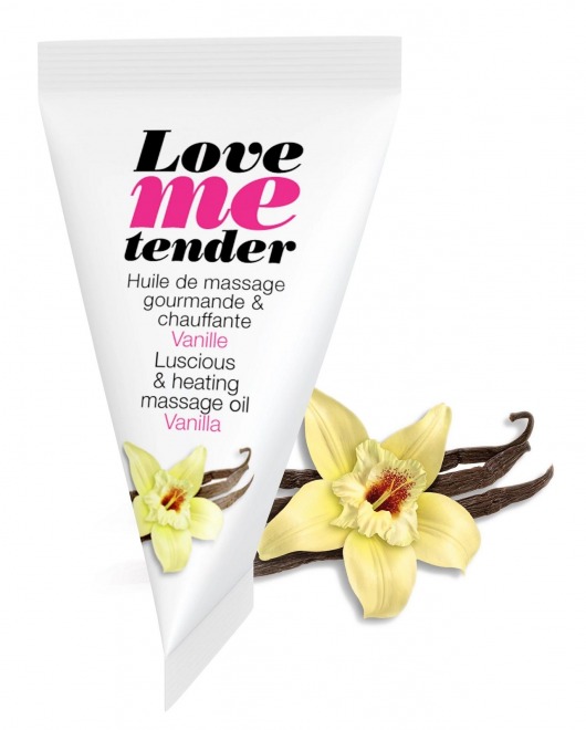 Съедобное согревающее массажное масло Love Me Tender Vanilla с ароматом ванили - 10 мл. - Love to Love - купить с доставкой в Сыктывкаре