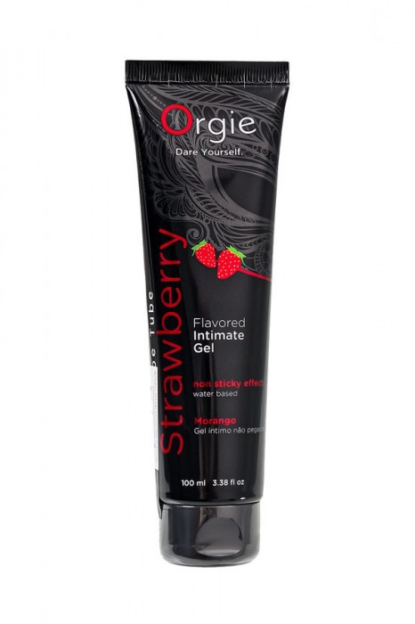 Интимный гель на водной основе Lube Tube Strawberry с клубничным вкусом - 100 мл. - ORGIE - купить с доставкой в Сыктывкаре