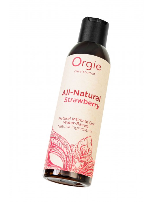 Интимный гель на водной основе All-Natural Strawberry с ароматом клубники - 150 мл. - ORGIE - купить с доставкой в Сыктывкаре