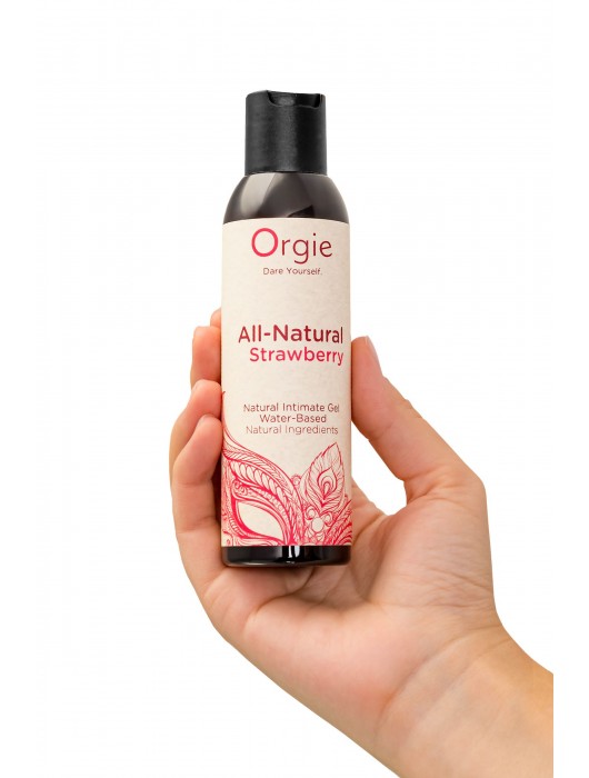 Интимный гель на водной основе All-Natural Strawberry с ароматом клубники - 150 мл. - ORGIE - купить с доставкой в Сыктывкаре