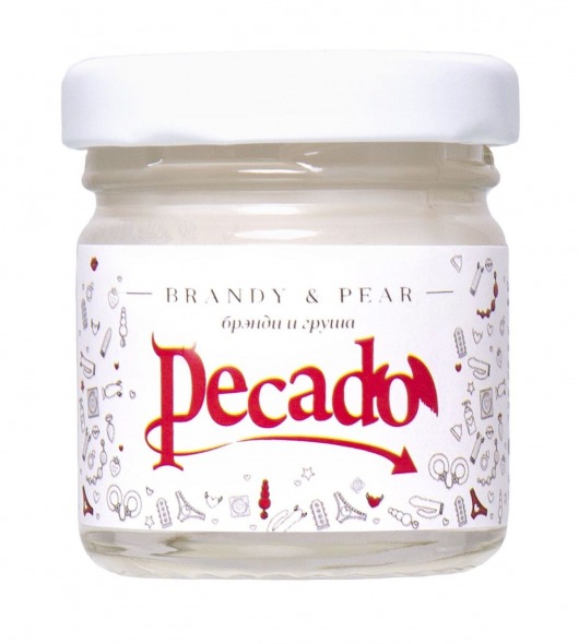 Массажная свеча Brandy   Pear - 35 мл. - Pecado - купить с доставкой в Сыктывкаре