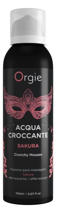 Хрустящая пенка для массажа Orgie Acqua Croccante Sakura с ароматом сакуры - 150 мл. - ORGIE - купить с доставкой в Сыктывкаре