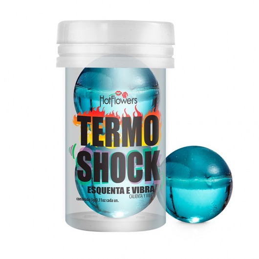 Интимный гель Termo Shock Hot Ball с разогревающе-покалывающим эффектом (2 шарика по 3 гр.) - HotFlowers - купить с доставкой в Сыктывкаре