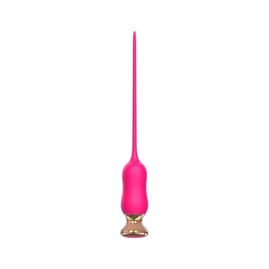 Розовый тонкий стимулятор Nipple Vibrator - 23 см. - I-MOON - купить с доставкой в Сыктывкаре