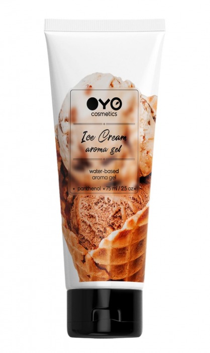 Лубрикант на водной основе OYO Aroma Gel Ice Cream с ароматом пломбира - 75 мл. - OYO - купить с доставкой в Сыктывкаре