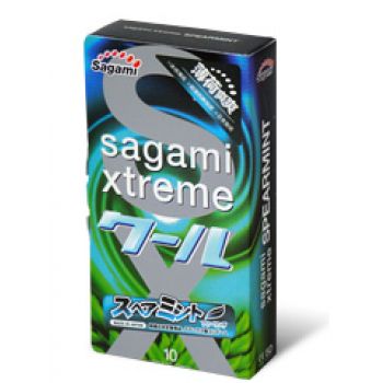 Презервативы Sagami Xtreme Mint с ароматом мяты - 10 шт. - Sagami - купить с доставкой в Сыктывкаре