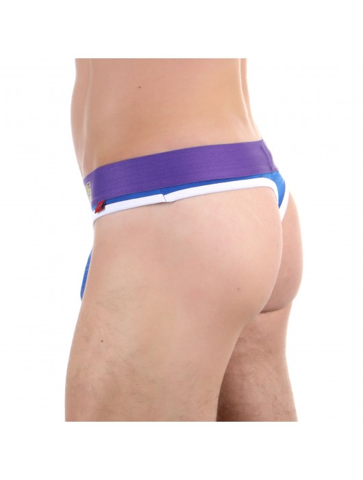 Синие сексуальные трусы-тонги с широким поясом - Boefje купить с доставкой