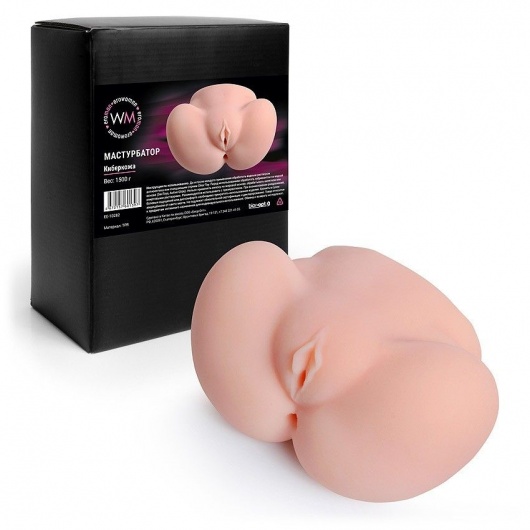 Реалистичный мастурбатор с двумя функциональными отверстиями - Erowoman-Eroman - в Сыктывкаре купить с доставкой