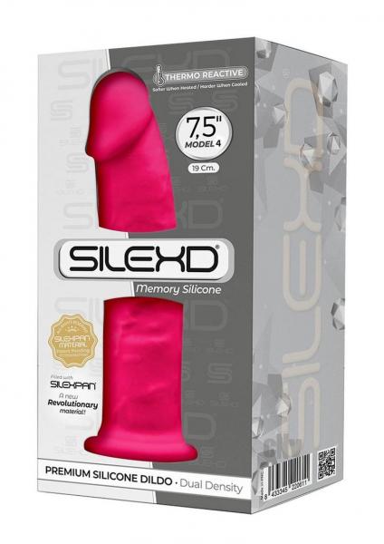 Розовый фаллоимитатор SILEXD Model 4 - 19 см. - Adrien Lastic