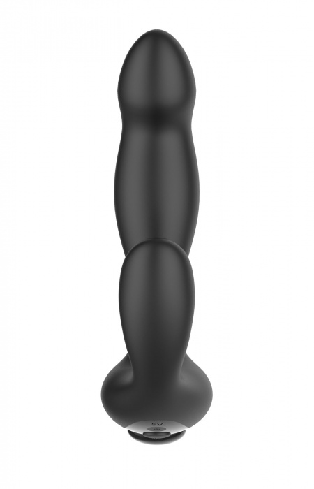 Черный вибромассажер простаты с эффектом фингеринга и пультом ДУ - Secwell - в Сыктывкаре купить с доставкой