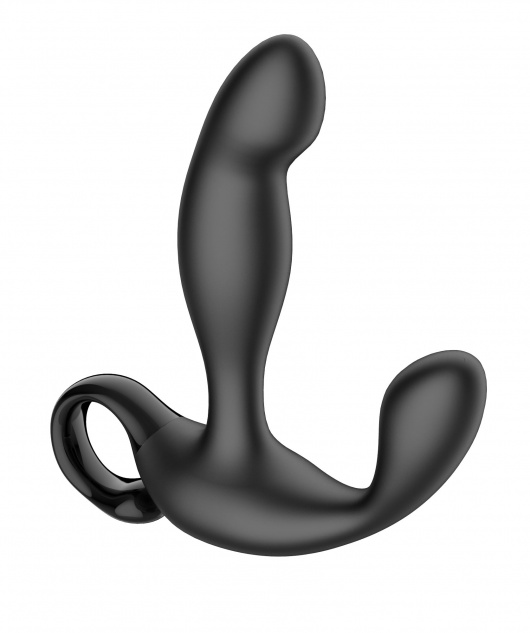 Черный вибромассажер простаты с эффектом фингеринга и пультом ДУ - Secwell - в Сыктывкаре купить с доставкой