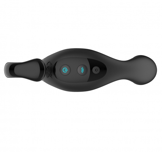 Черный вибромассажер простаты с эффектом фингеринга и пультом ДУ - Secwell - в Сыктывкаре купить с доставкой
