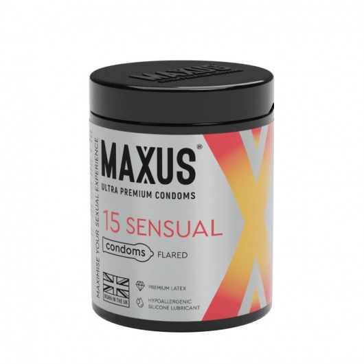 Анатомические презервативы MAXUS Sensual - 15 шт. - Maxus - купить с доставкой в Сыктывкаре