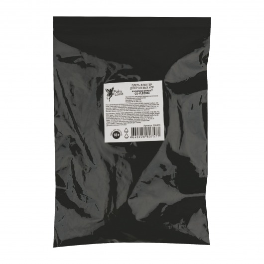 Черная плеть с заклепками на рукояти - 48 см. - Волшебная страна - купить с доставкой в Сыктывкаре