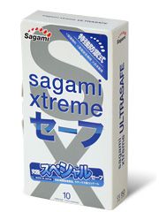 Презервативы Sagami Xtreme Ultrasafe с двойным количеством смазки - 10 шт. - Sagami - купить с доставкой в Сыктывкаре