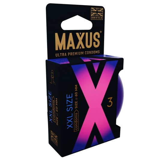 Презервативы Maxus XXL увеличенного размера - 3 шт. - Maxus - купить с доставкой в Сыктывкаре